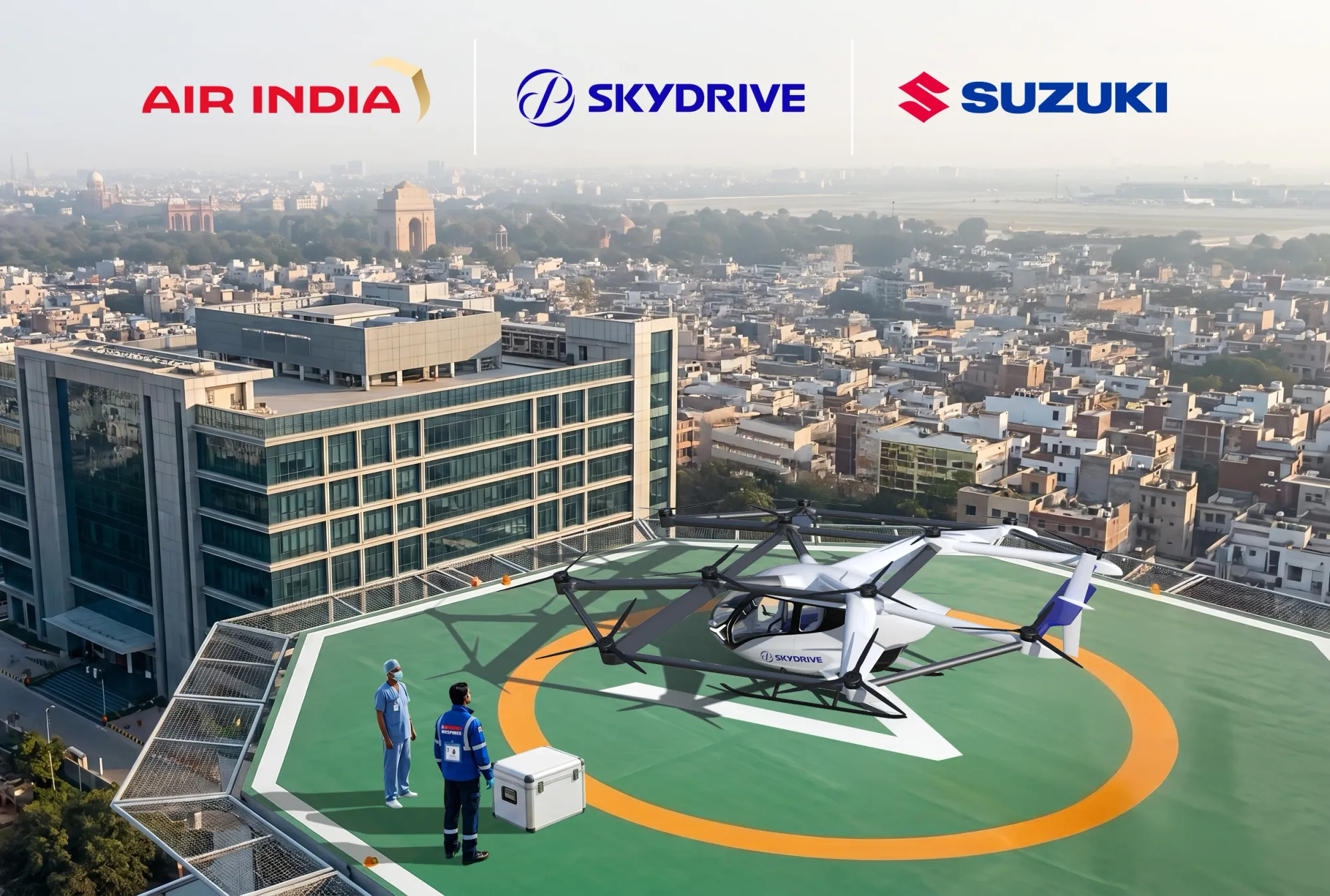 Air India, SkyDrive, and Suzuki Study Medical eVTOLs