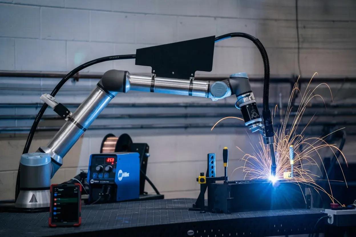 Tate Achieves 12x Welder Throughput via Hirebotics Cobots
