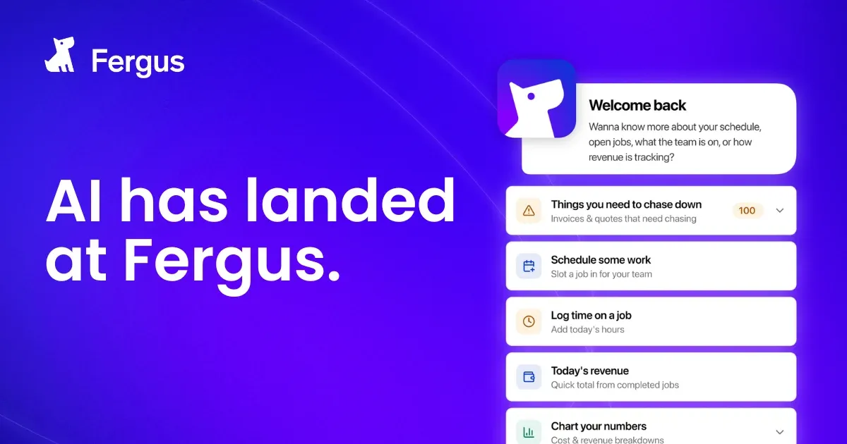 Fergus Deploys AI-First Job Management for Trade Services